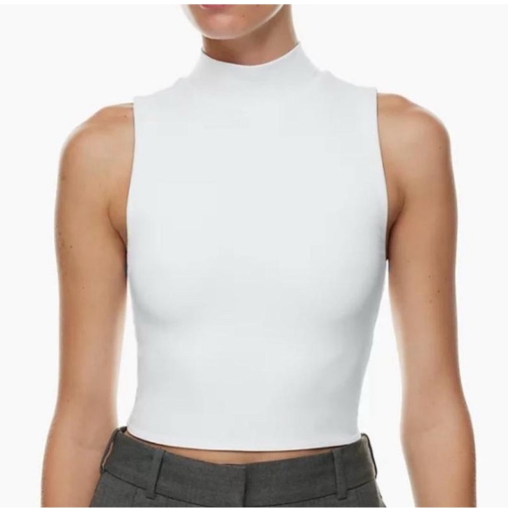 Aritzia Babaton Countour mockneck Tank White Size XS - Picture 1 of 5